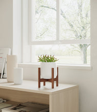 Load image into Gallery viewer, White stand:walnut