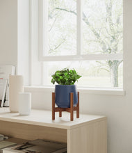 Load image into Gallery viewer, Deep Navy stand:walnut