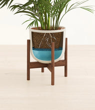 Load image into Gallery viewer, Natural Bamboo stand:walnut