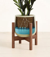 Load image into Gallery viewer, Turquoise stand:walnut