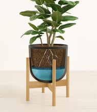 Load image into Gallery viewer, Stone Black stand:bamboo