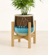 Load image into Gallery viewer, Turquoise stand:bamboo