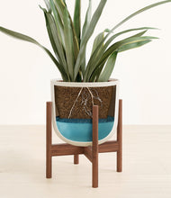 Load image into Gallery viewer, Natural Bamboo stand:walnut