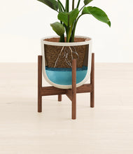 Load image into Gallery viewer, Natural Bamboo stand:walnut