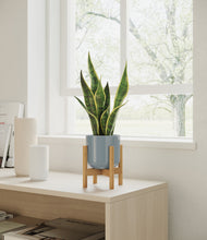 Load image into Gallery viewer, Misty Blue stand:bamboo
