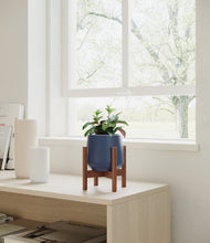 Load image into Gallery viewer, Deep Navy stand:walnut
