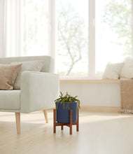 Load image into Gallery viewer, Deep Navy stand:walnut
