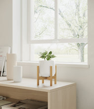 Load image into Gallery viewer, White stand:bamboo
