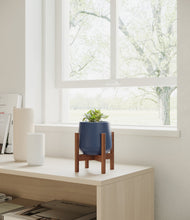 Load image into Gallery viewer, Deep Navy stand:walnut
