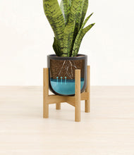 Load image into Gallery viewer, Stone Black stand:bamboo
