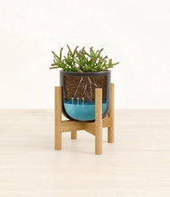 Load image into Gallery viewer, Stone Black stand:bamboo
