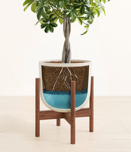 Load image into Gallery viewer, Natural Bamboo stand:walnut
